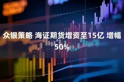 众银策略 海证期货增资至15亿 增幅50%